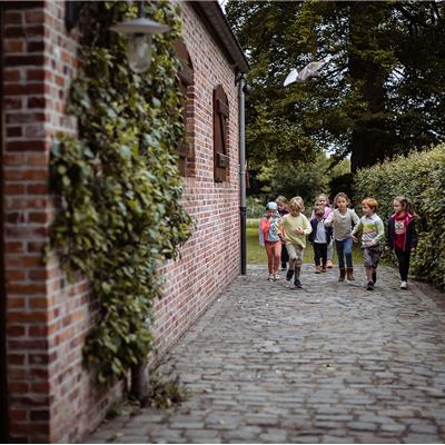 Boerderij voor- of namiddag